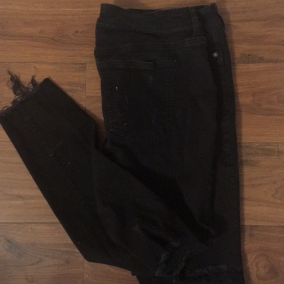 Black Ripped Pants - Picture 3 of 3